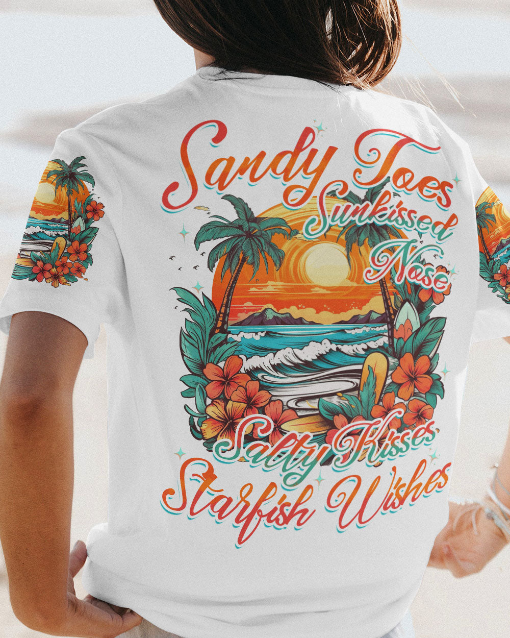 BLISSCORNERS SANDY TOES SUNKISSED NOSE ALL OVER PRINT