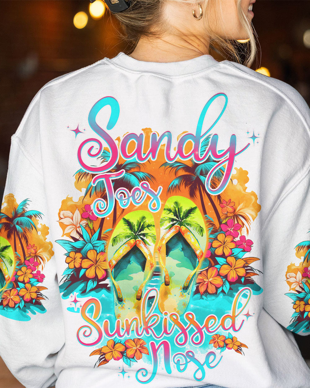 BLISSCORNERS SANDY TOES SUNKISSED NOSE ALL OVER PRINT