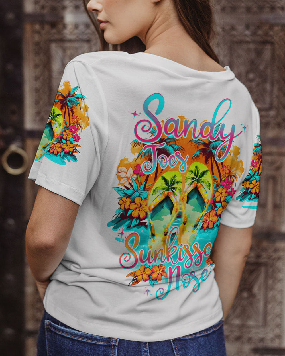 BLISSCORNERS SANDY TOES SUNKISSED NOSE ALL OVER PRINT