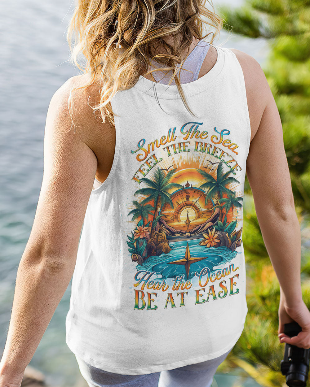 BLISSCORNERS SMELL THE SEA FEEL THE BREEZE ALL OVER PRINT