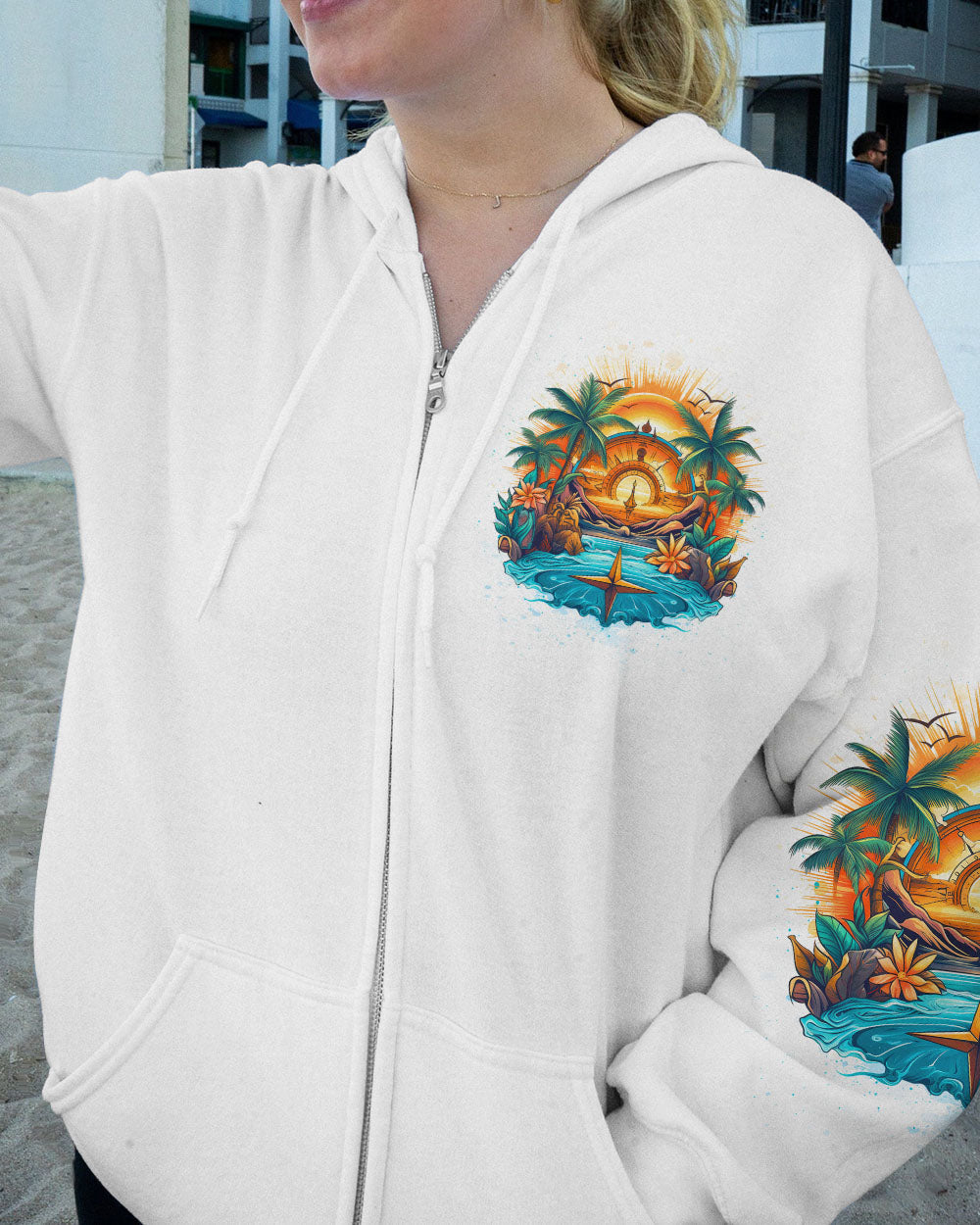 BLISSCORNERS SMELL THE SEA FEEL THE BREEZE ALL OVER PRINT