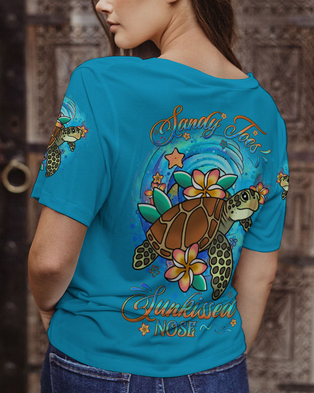 BLISSCORNERS SANDY TOES SUNKISSED NOSE ALL OVER PRINT