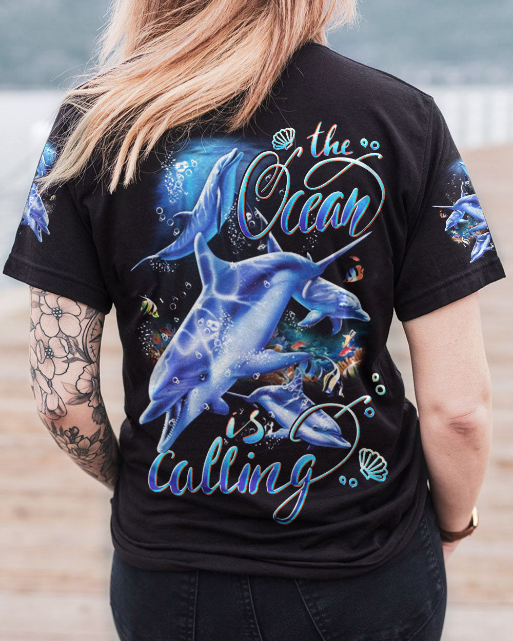 BLISSCORNERS THE OCEAN IS CALLING ALL OVER PRINT
