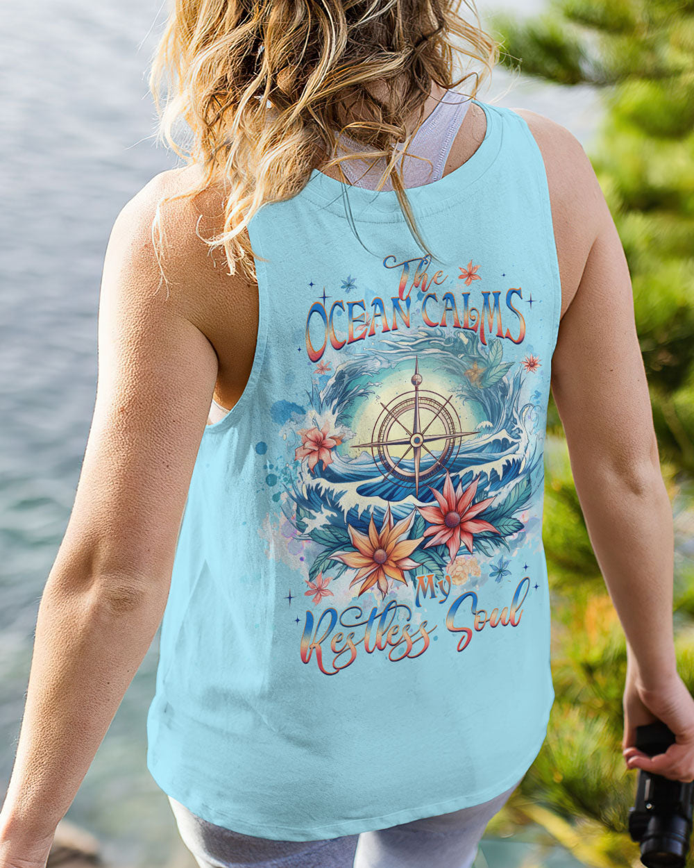 BLISSCORNERS THE OCEAN CALMS MY RESTLESS SOUL ALL OVER PRINT