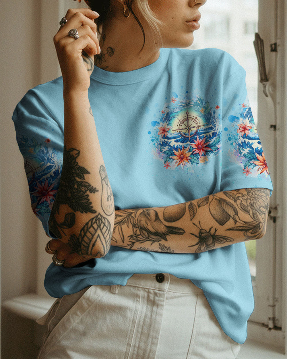 BLISSCORNERS THE OCEAN CALMS MY RESTLESS SOUL ALL OVER PRINT