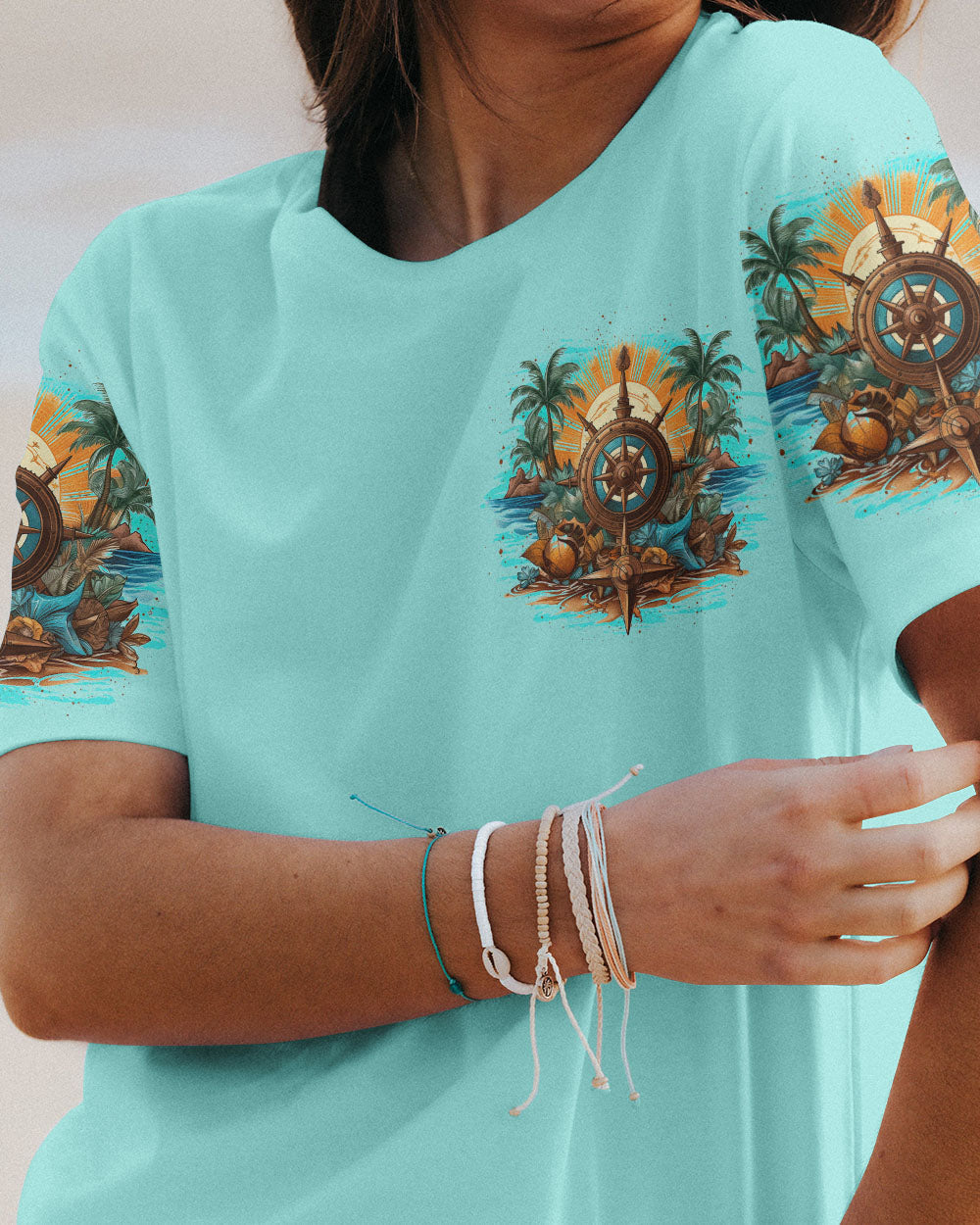 BLISSCORNERS SMELL THE SEA FEEL THE BREEZE ALL OVER PRINT
