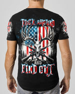 BLISSCORNERS BUCK AROUND AND FIND OUT DEER HUNTING ALL OVER PRINT