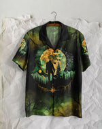 BLISSCORNERS AND INTO THE FOREST I GO BIGFOOT HAWAIIAN SHIRT
