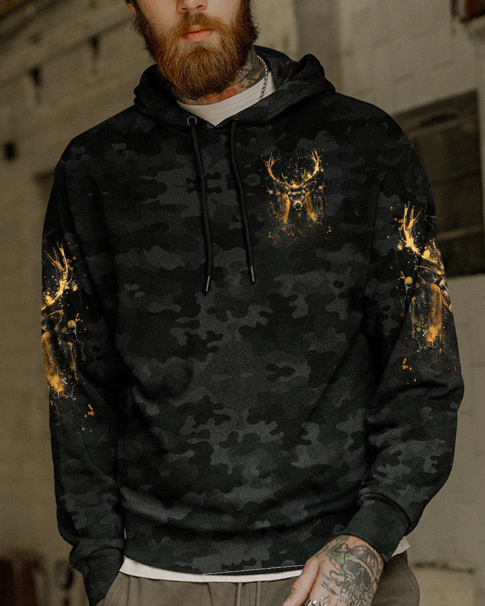 BLISSCORNERS BUCK AROUND AND FIND OUT DEER HUNTING ALL OVER PRINT