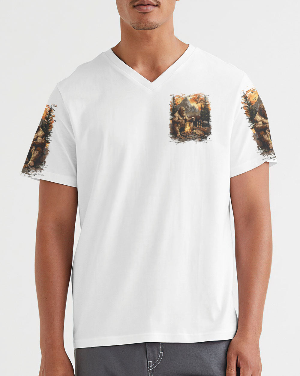 BLISSCORNERS (HOT DEAL) I PARTY WITH SASQUATCH BIGFOOT ALL OVER PRINT