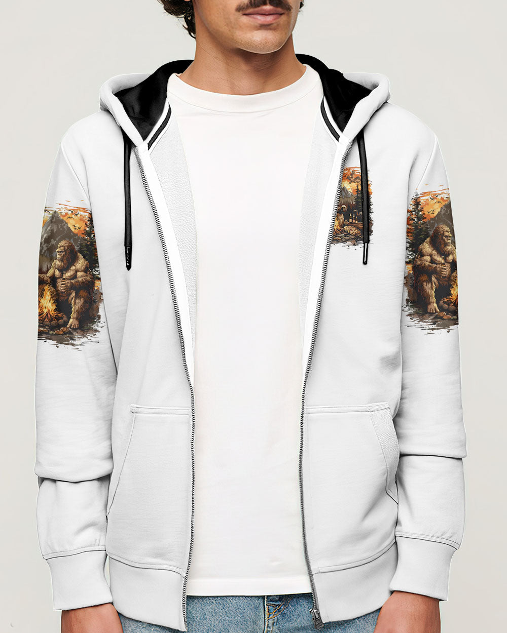 BLISSCORNERS (HOT DEAL) I PARTY WITH SASQUATCH BIGFOOT ALL OVER PRINT