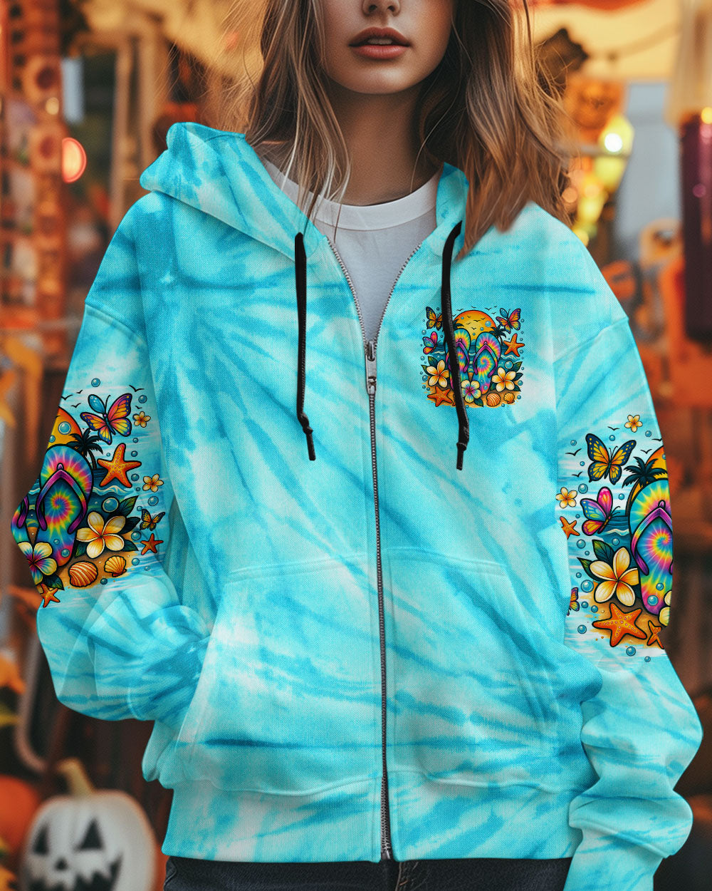 BLISSCORNERS LIFE IS BETTER IN FLIP-FLOPS AND SANDY TOES ALL OVER PRINT