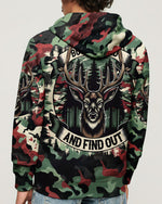 BLISSCORNERS BUCK AROUND AND FIND OUT DEER HUNTING ALL OVER PRINT