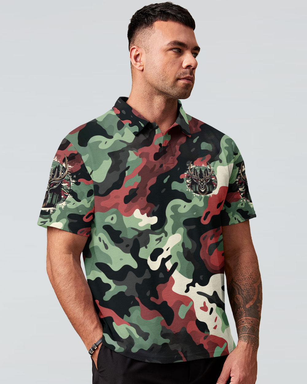 BLISSCORNERS BUCK AROUND AND FIND OUT DEER HUNTING ALL OVER PRINT