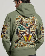 BLISSCORNERS WE SHOOT DEER AND THEN DRINK BEER ALL OVER PRINT