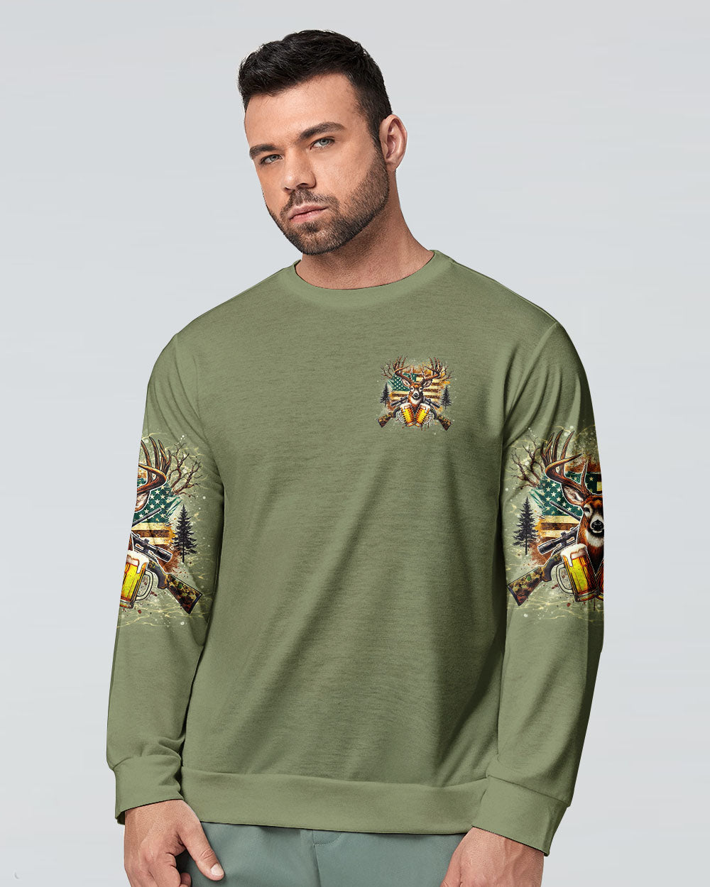 BLISSCORNERS WE SHOOT DEER AND THEN DRINK BEER ALL OVER PRINT