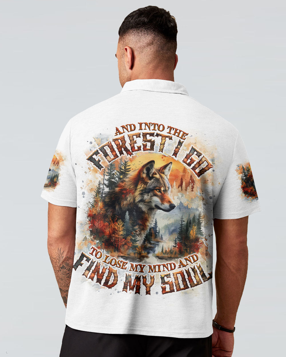 BLISSCORNERS AND INTO THE FOREST I GO WOLF ALL OVER PRINT