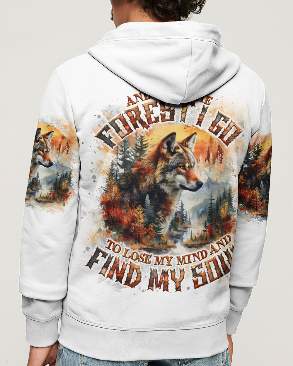 BLISSCORNERS AND INTO THE FOREST I GO WOLF ALL OVER PRINT