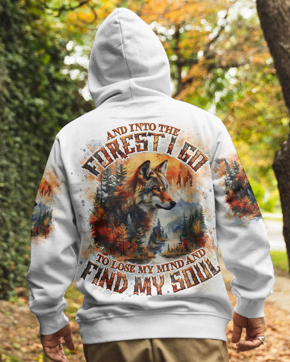 BLISSCORNERS AND INTO THE FOREST I GO WOLF ALL OVER PRINT