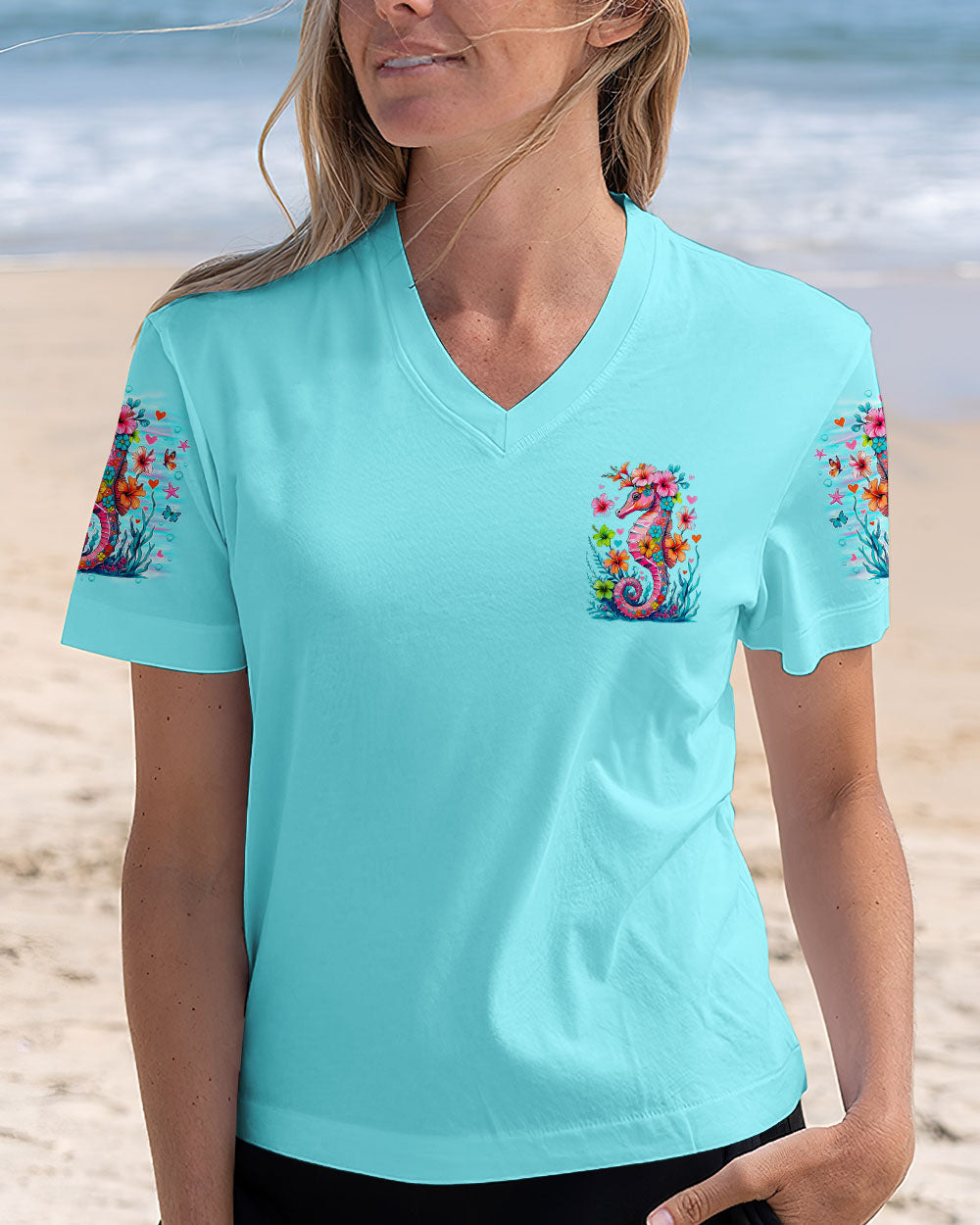 BLISSCORNERS SALTY BUT SWEET SEAHORSE ALL OVER PRINT