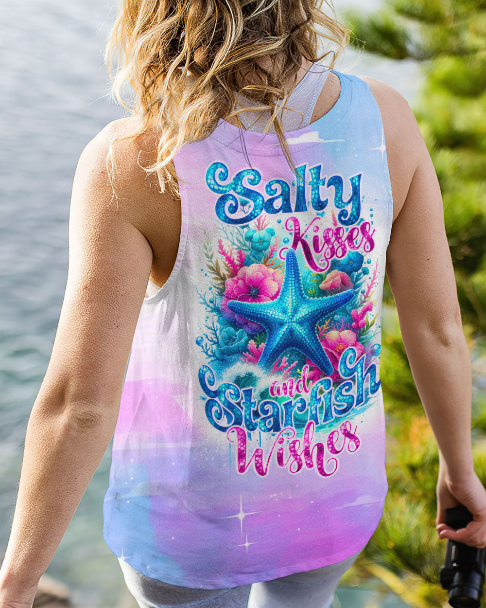 BLISSCORNERS SALTY KISSES AND STARFISH WISHES ALL OVER PRINT