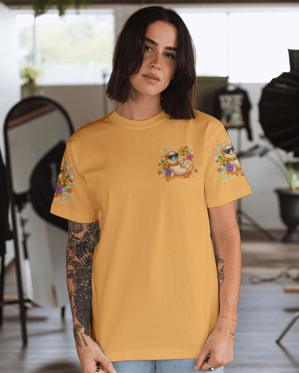 BLISSCORNERS WE DON'T SKINNY DIP SEAL ALL OVER PRINT