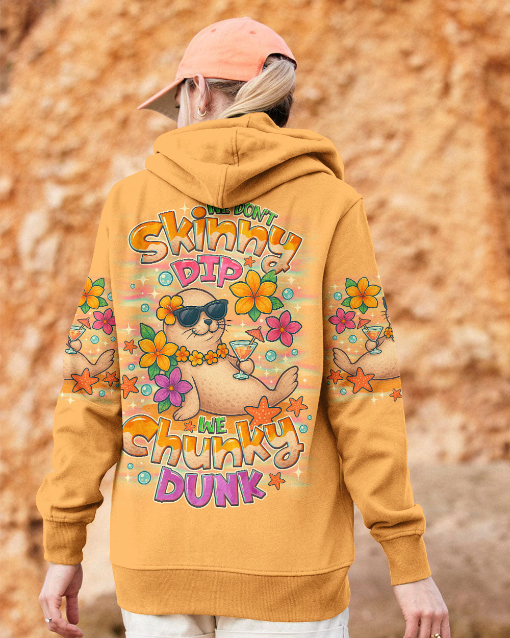 BLISSCORNERS WE DON'T SKINNY DIP SEAL ALL OVER PRINT