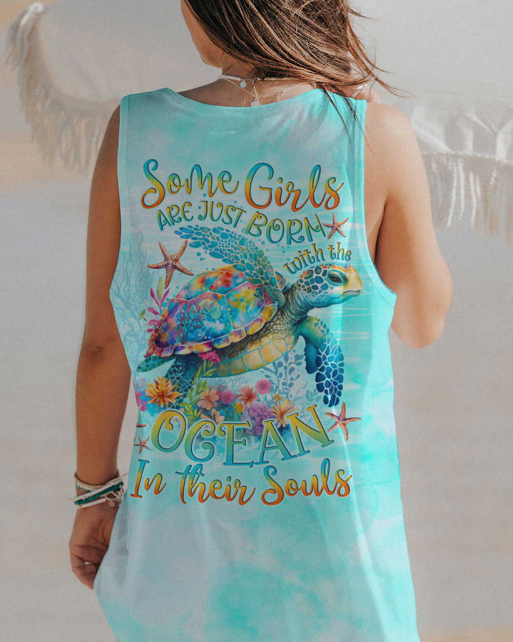BLISSCORNERS SOME GIRLS ARE JUST BORN TURTLE ALL OVER PRINT