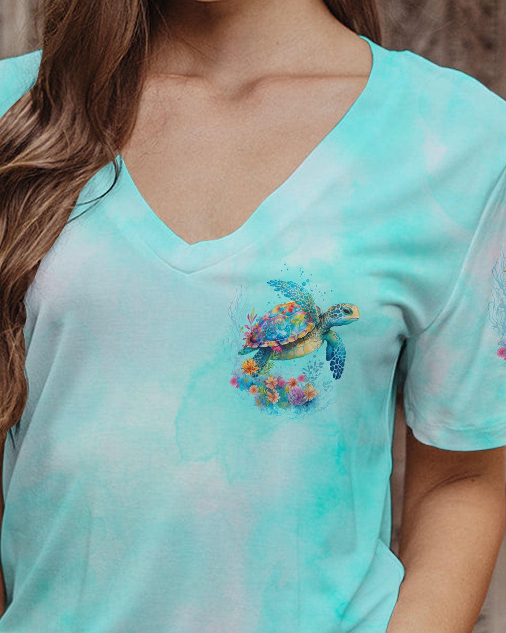 BLISSCORNERS SOME GIRLS ARE JUST BORN TURTLE ALL OVER PRINT