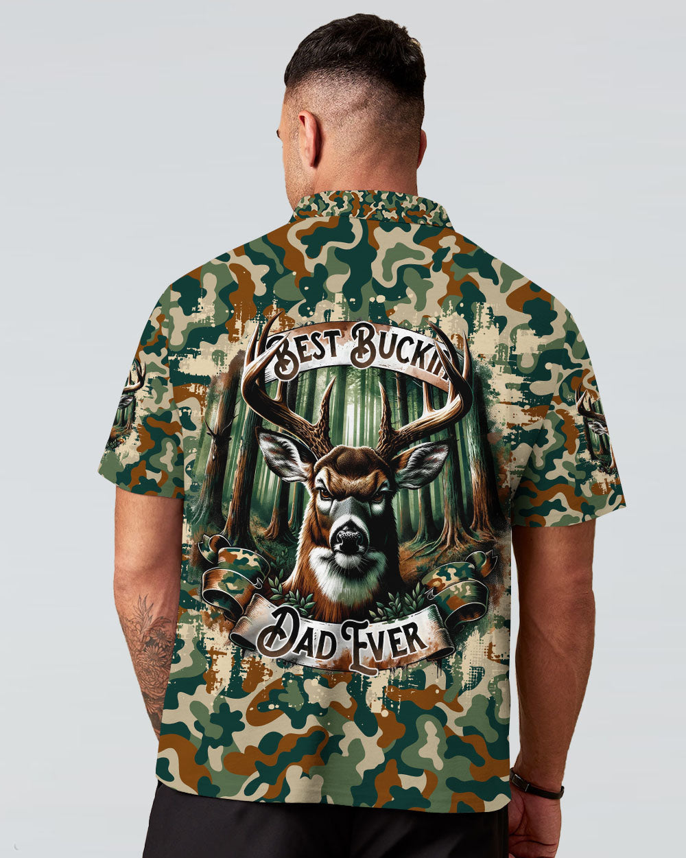 BLISSCORNERS BEST BUCKIN' DAD EVER DEER HUNTING ALL OVER PRINT