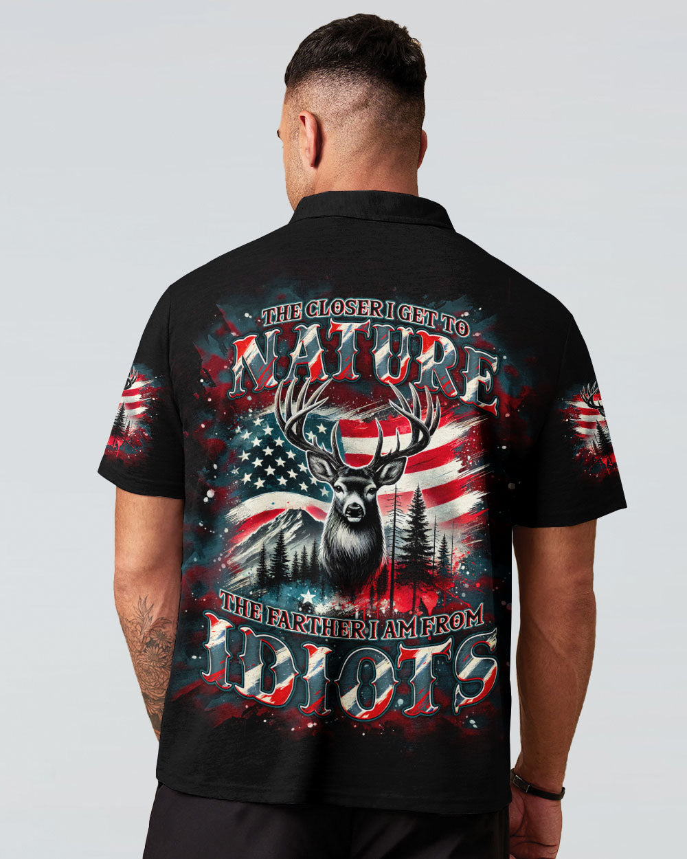 BLISSCORNERS THE CLOSER I GET TO NATURE DEER ALL OVER PRINT