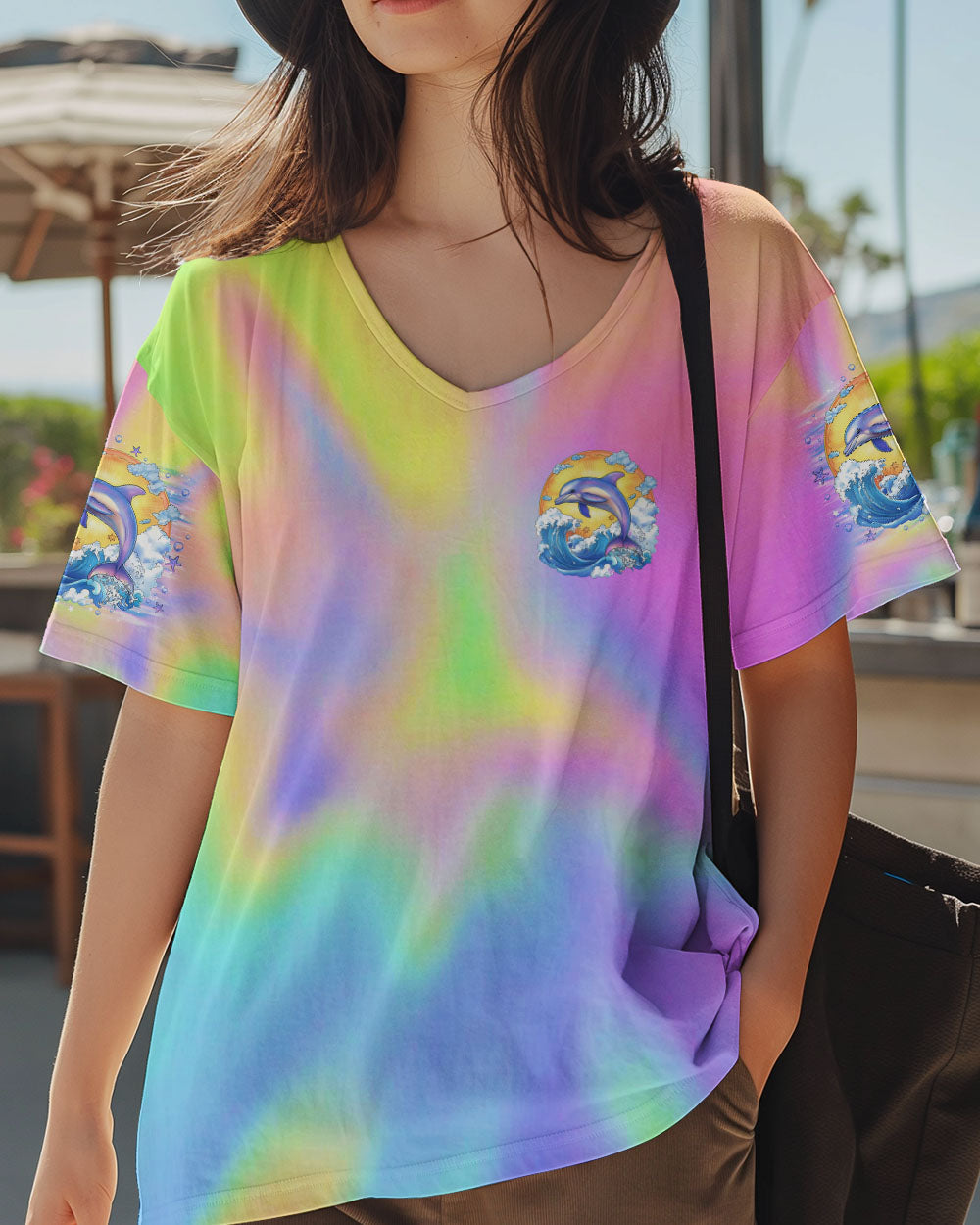 BLISSCORNERS OCEAN WISHES DOLPHIN KISSES ALL OVER PRINT