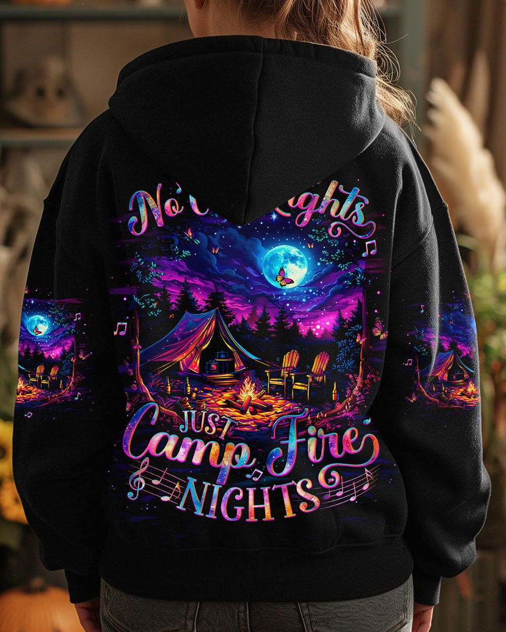 BLISSCORNERS NO CITY LIGHTS JUST CAMPFIRE NIGHTS ALL OVER PRINT