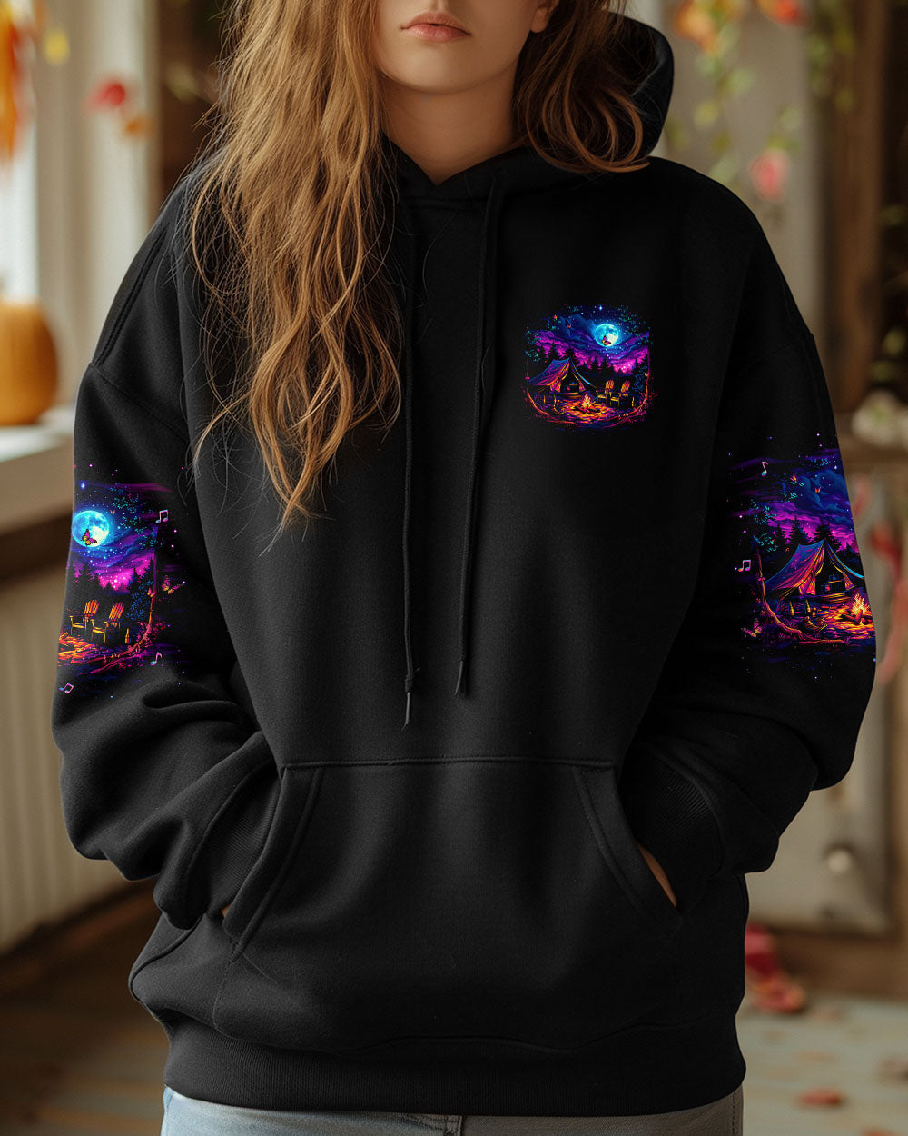 BLISSCORNERS NO CITY LIGHTS JUST CAMPFIRE NIGHTS ALL OVER PRINT