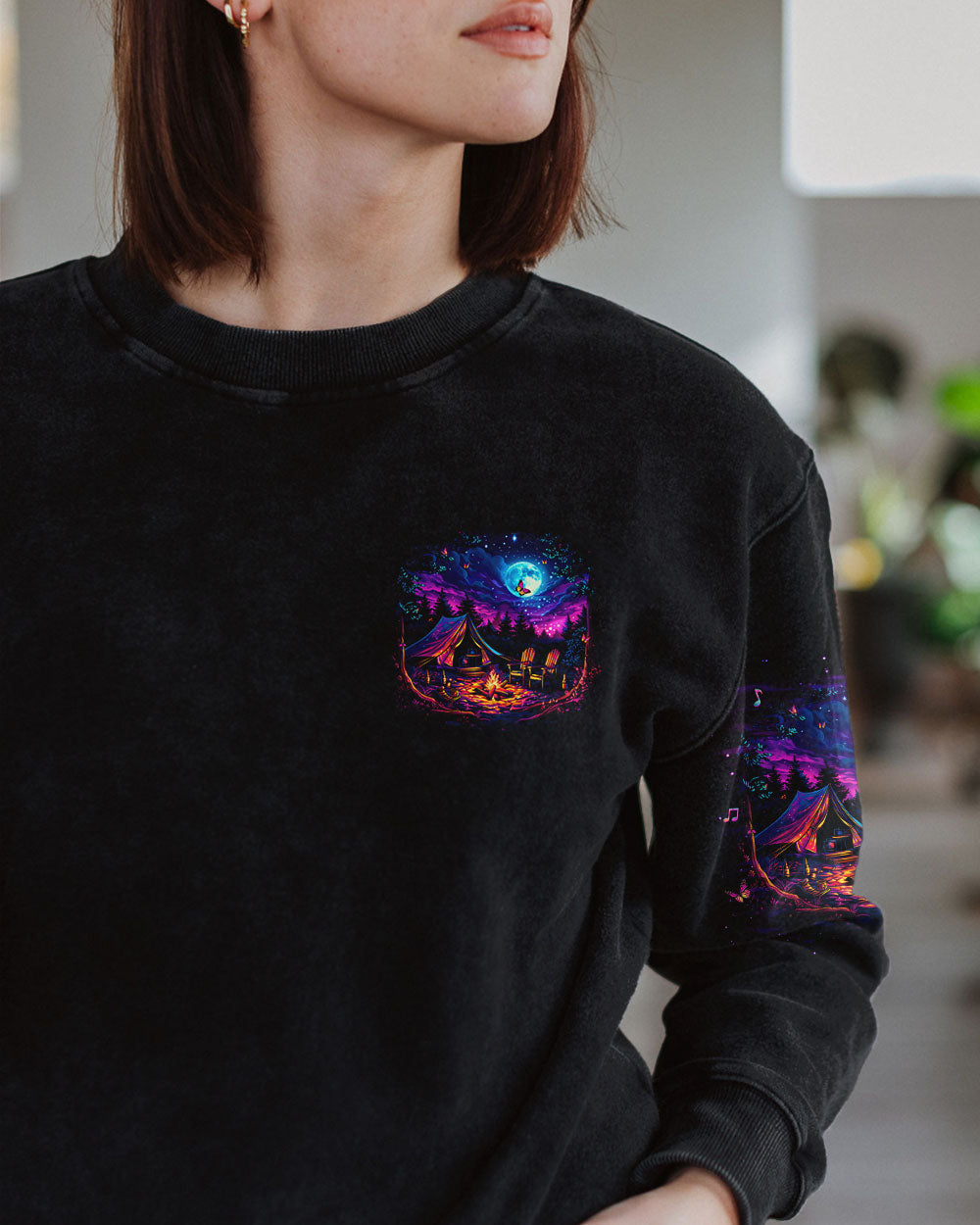 BLISSCORNERS NO CITY LIGHTS JUST CAMPFIRE NIGHTS ALL OVER PRINT