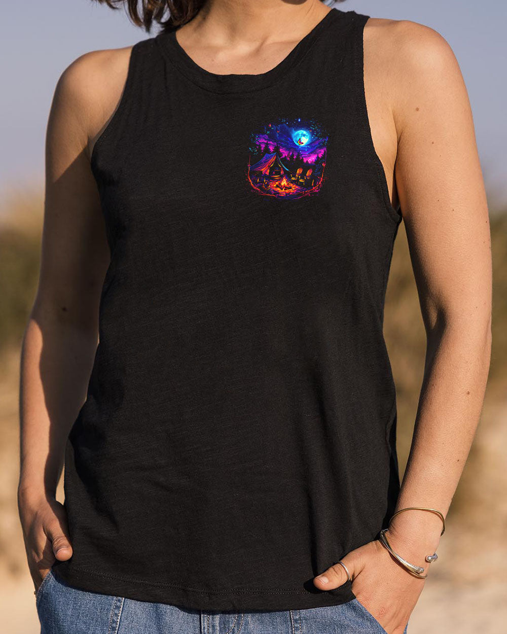 BLISSCORNERS NO CITY LIGHTS JUST CAMPFIRE NIGHTS ALL OVER PRINT