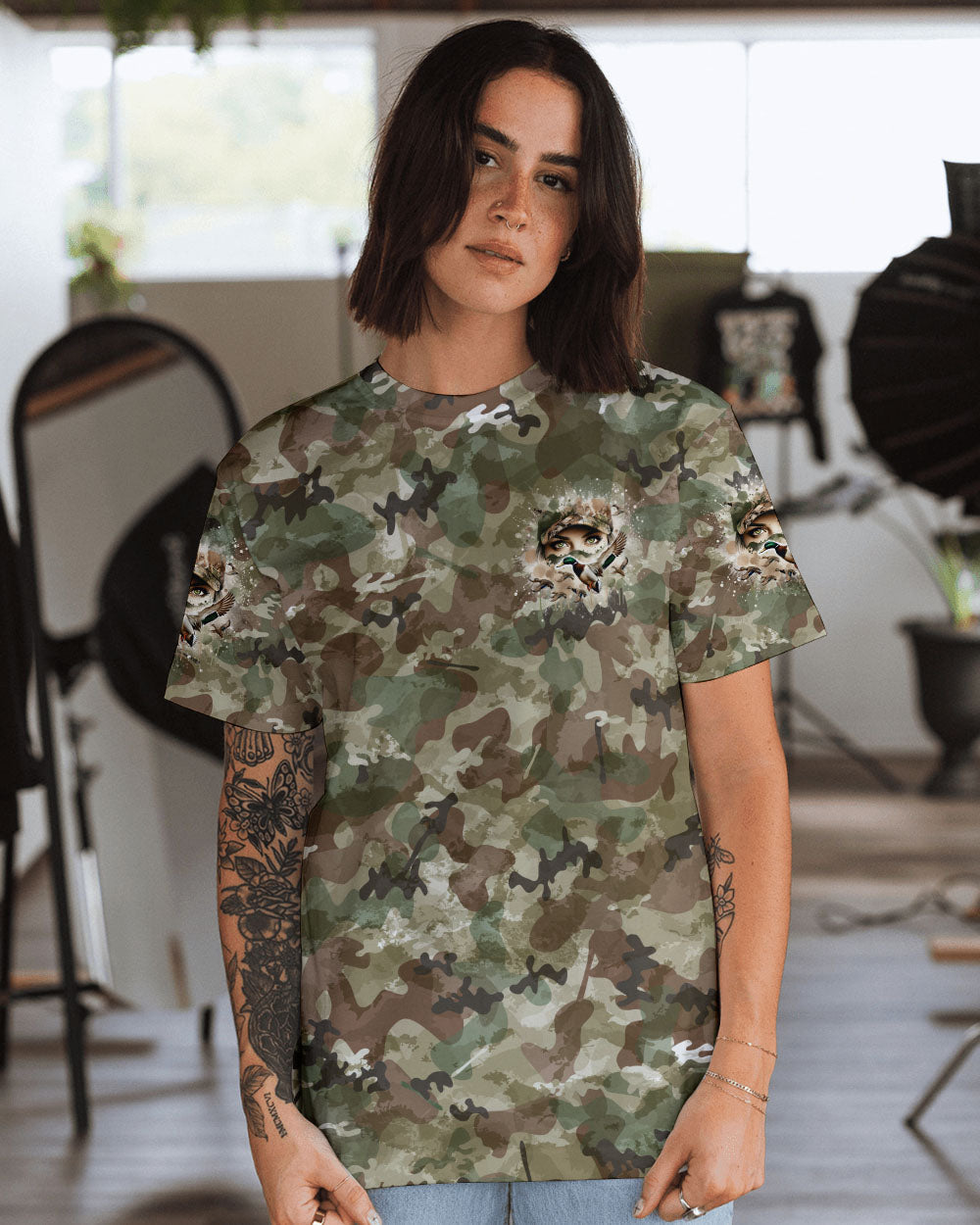 BLISSCORNERS DRESS ME IN CAMO DUCK HUNTING ALL OVER PRINT