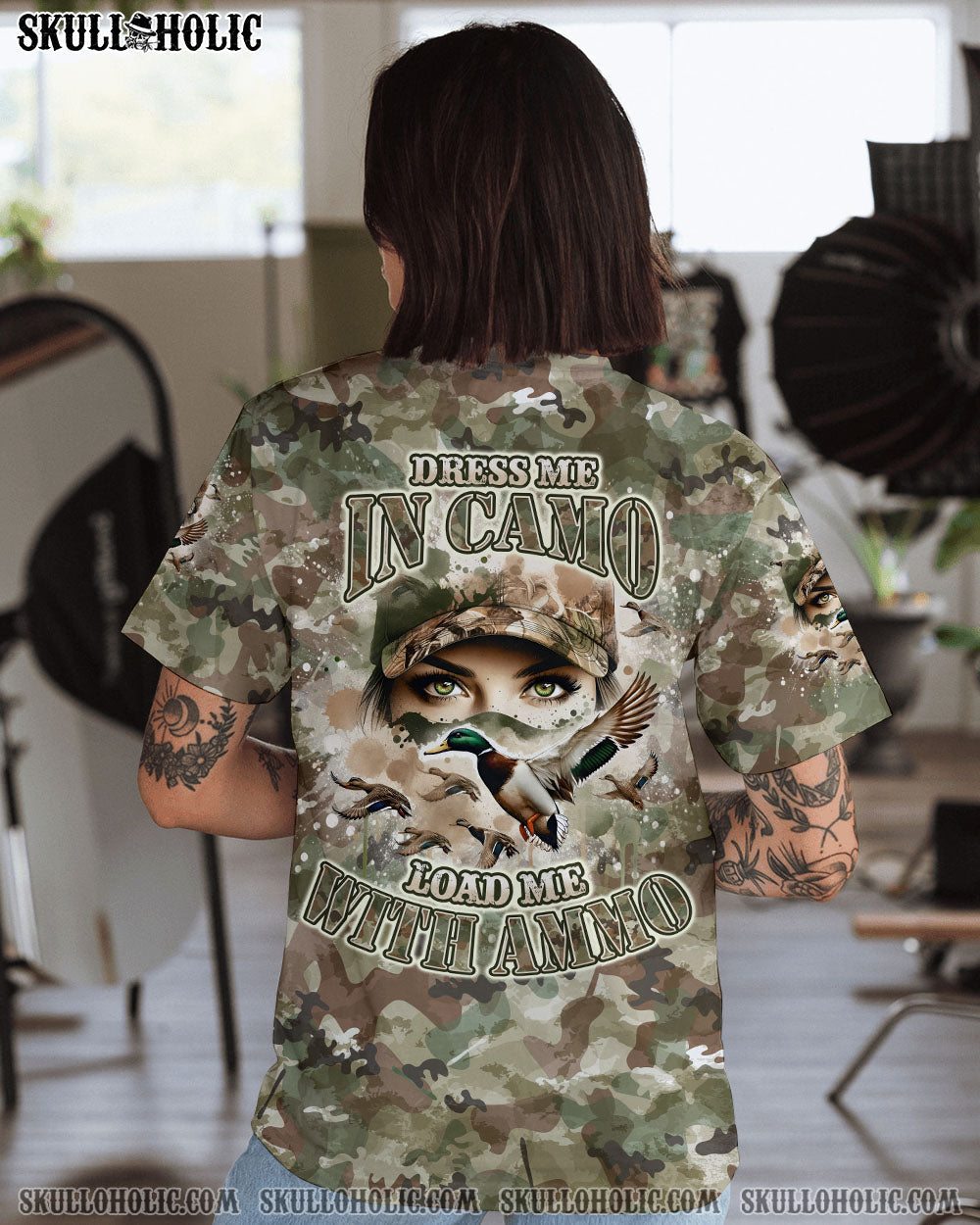 BLISSCORNERS DRESS ME IN CAMO DUCK HUNTING ALL OVER PRINT