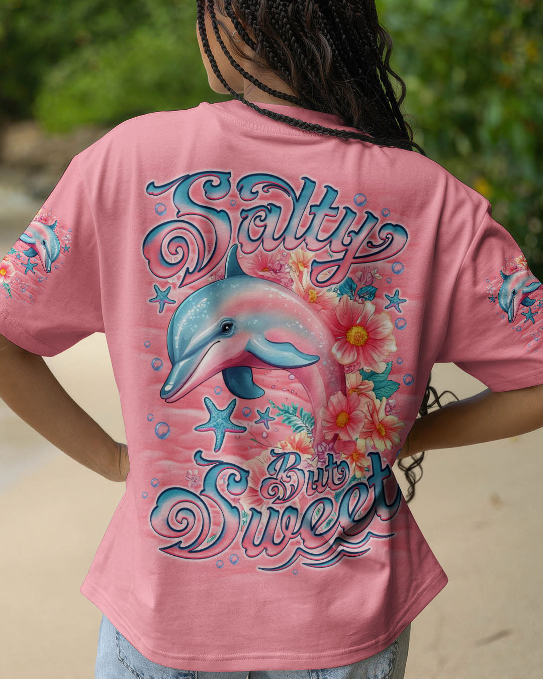 BLISSCORNERS SALTY BUT SWEET DOLPHIN ALL OVER PRINT
