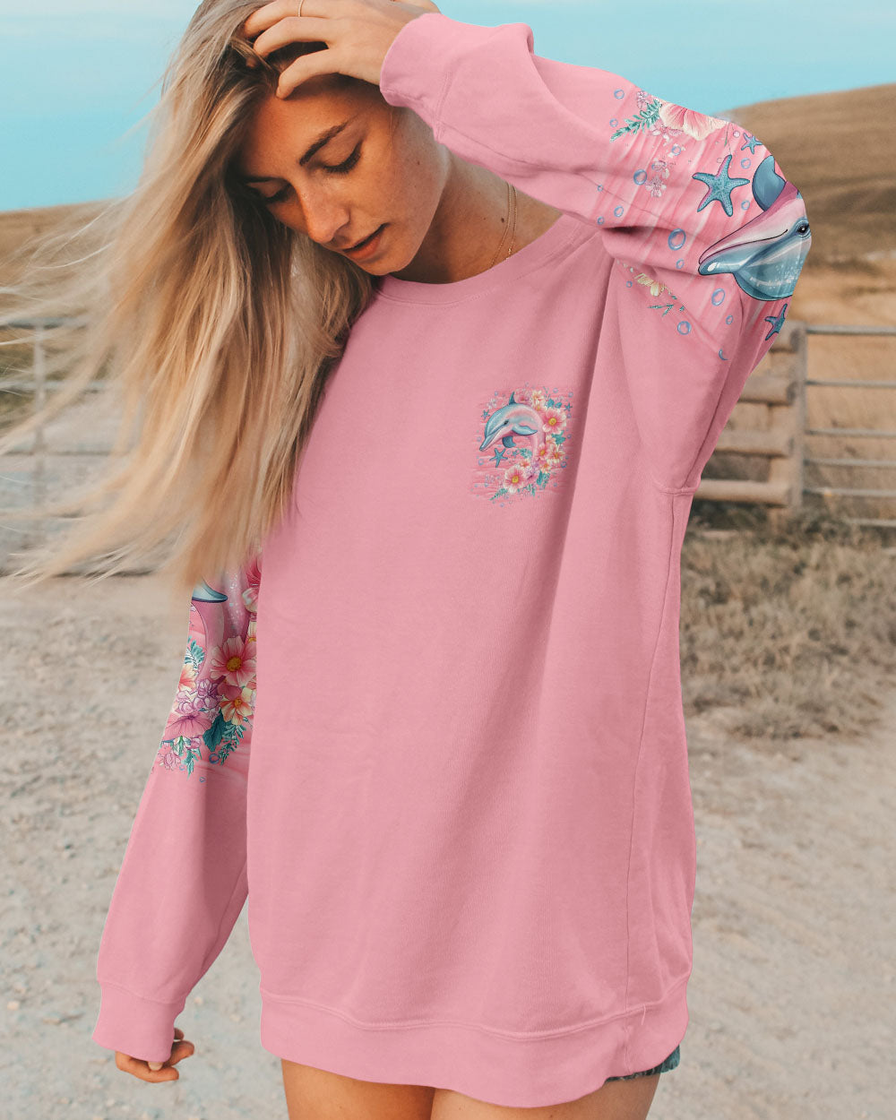 BLISSCORNERS SALTY BUT SWEET DOLPHIN ALL OVER PRINT