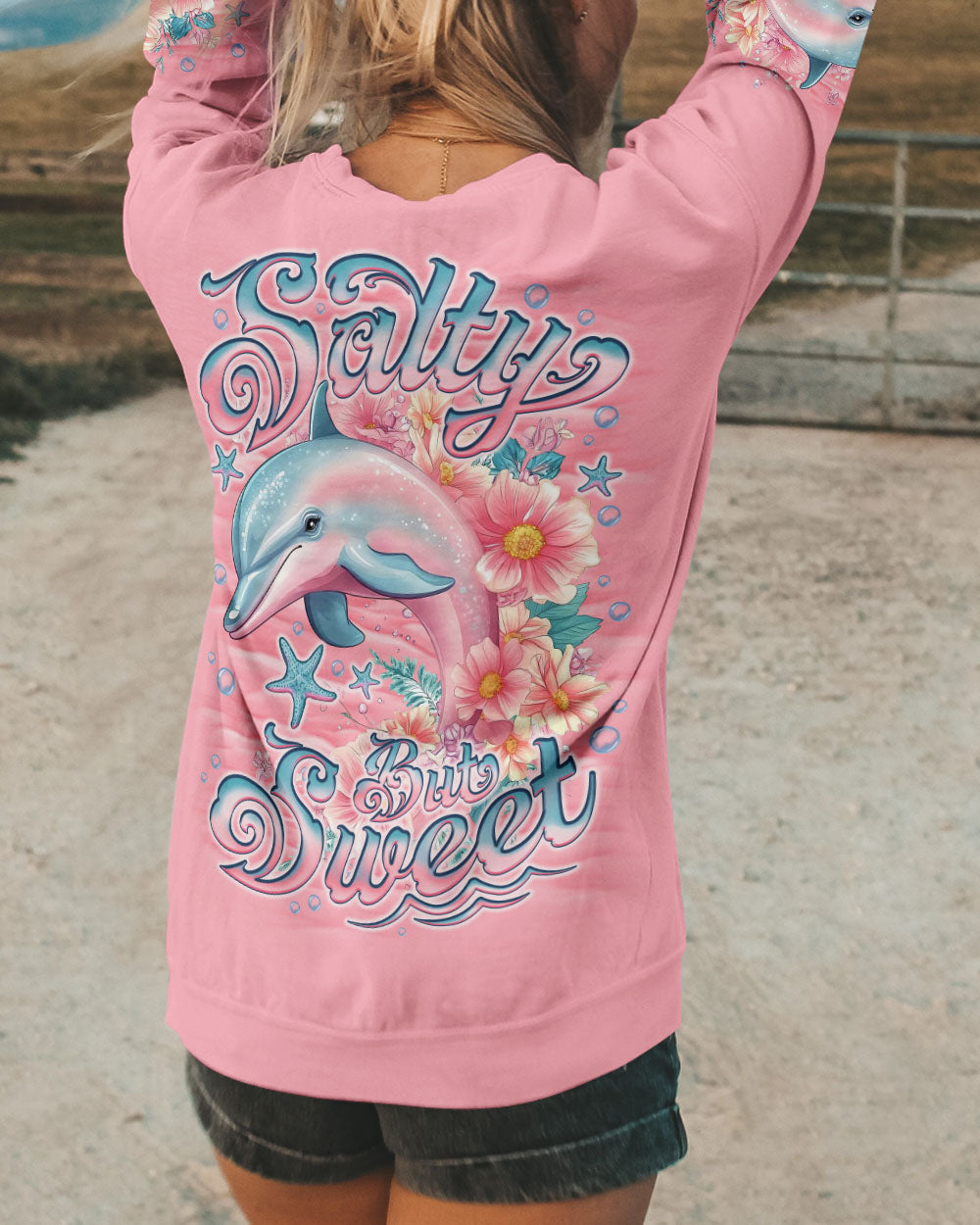BLISSCORNERS SALTY BUT SWEET DOLPHIN ALL OVER PRINT