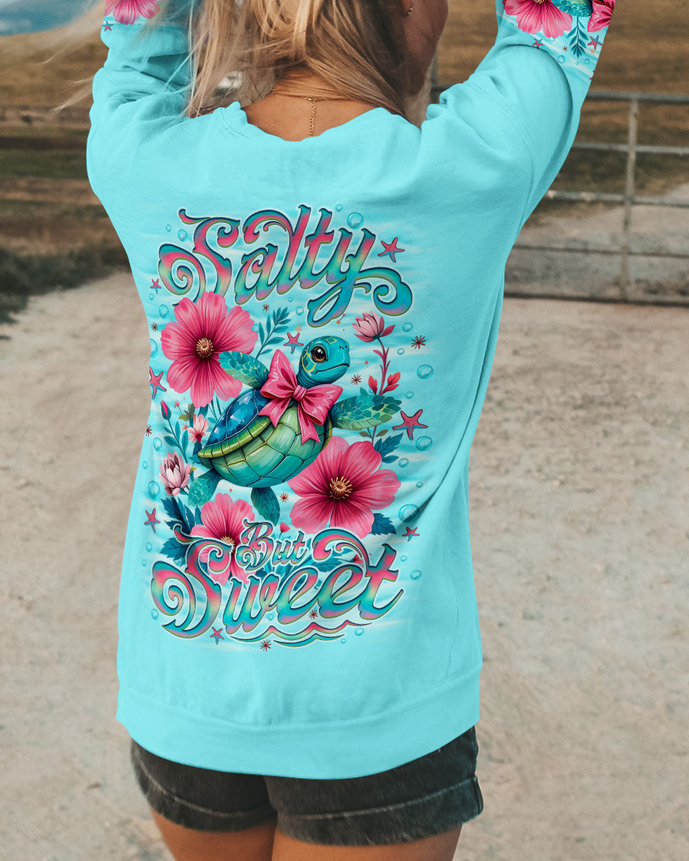 BLISSCORNERS SALTY BUT SWEET TURTLE  ALL OVER PRINT