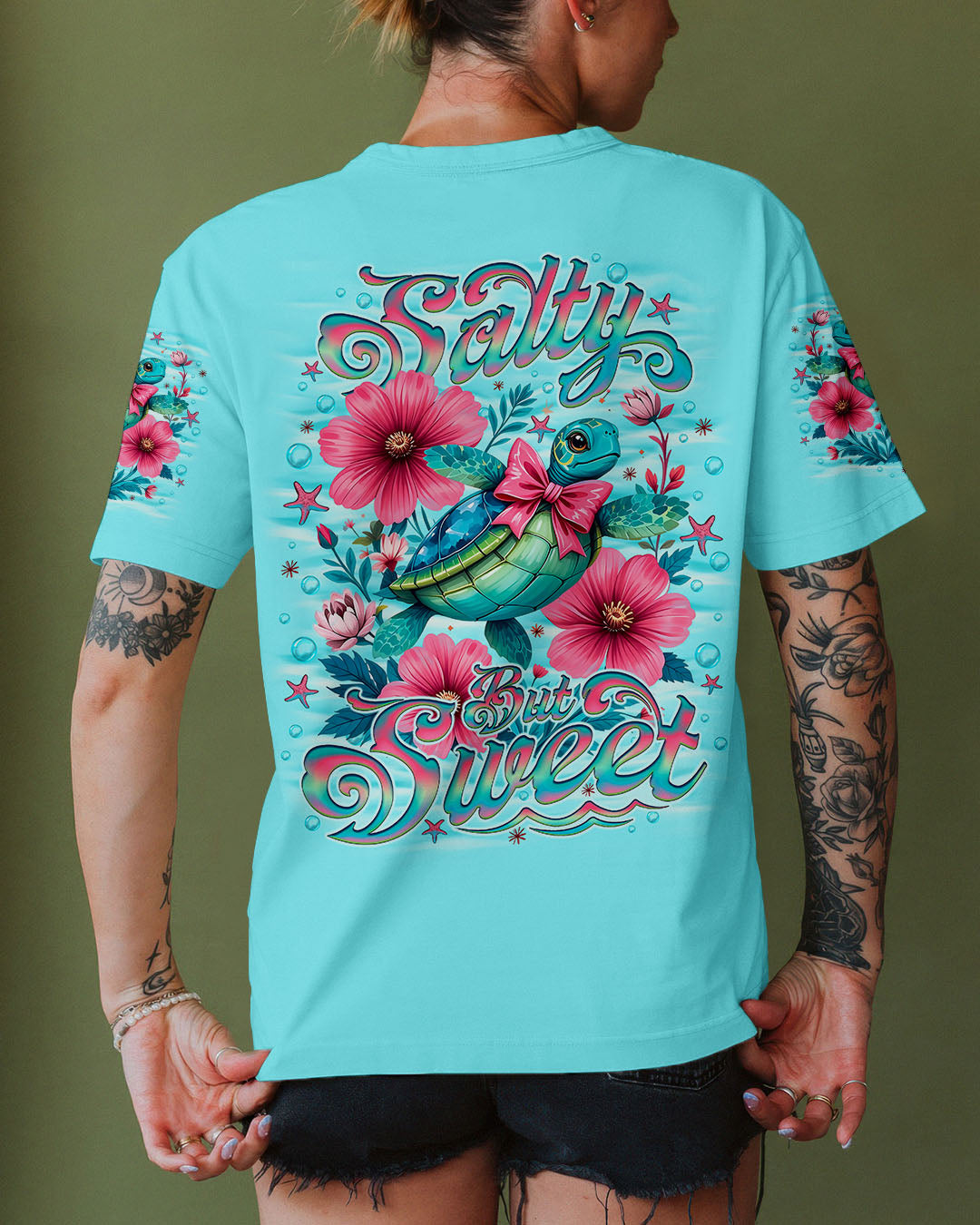 BLISSCORNERS SALTY BUT SWEET TURTLE  ALL OVER PRINT