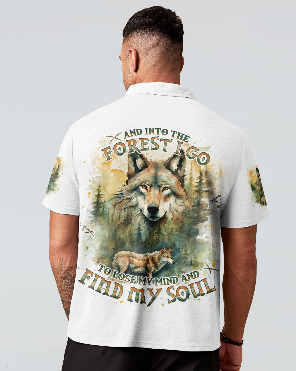 BLISSCORNERS AND INTO THE FOREST I GO WOLF ALL OVER PRINT