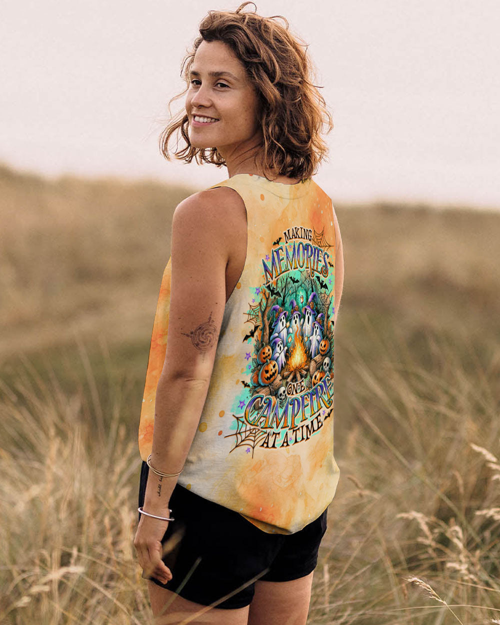 BLISSCORNERS MAKING MEMORIES ONE CAMPFIRE AT A TIME BOOS HALLOWEEN ALL OVER PRINT