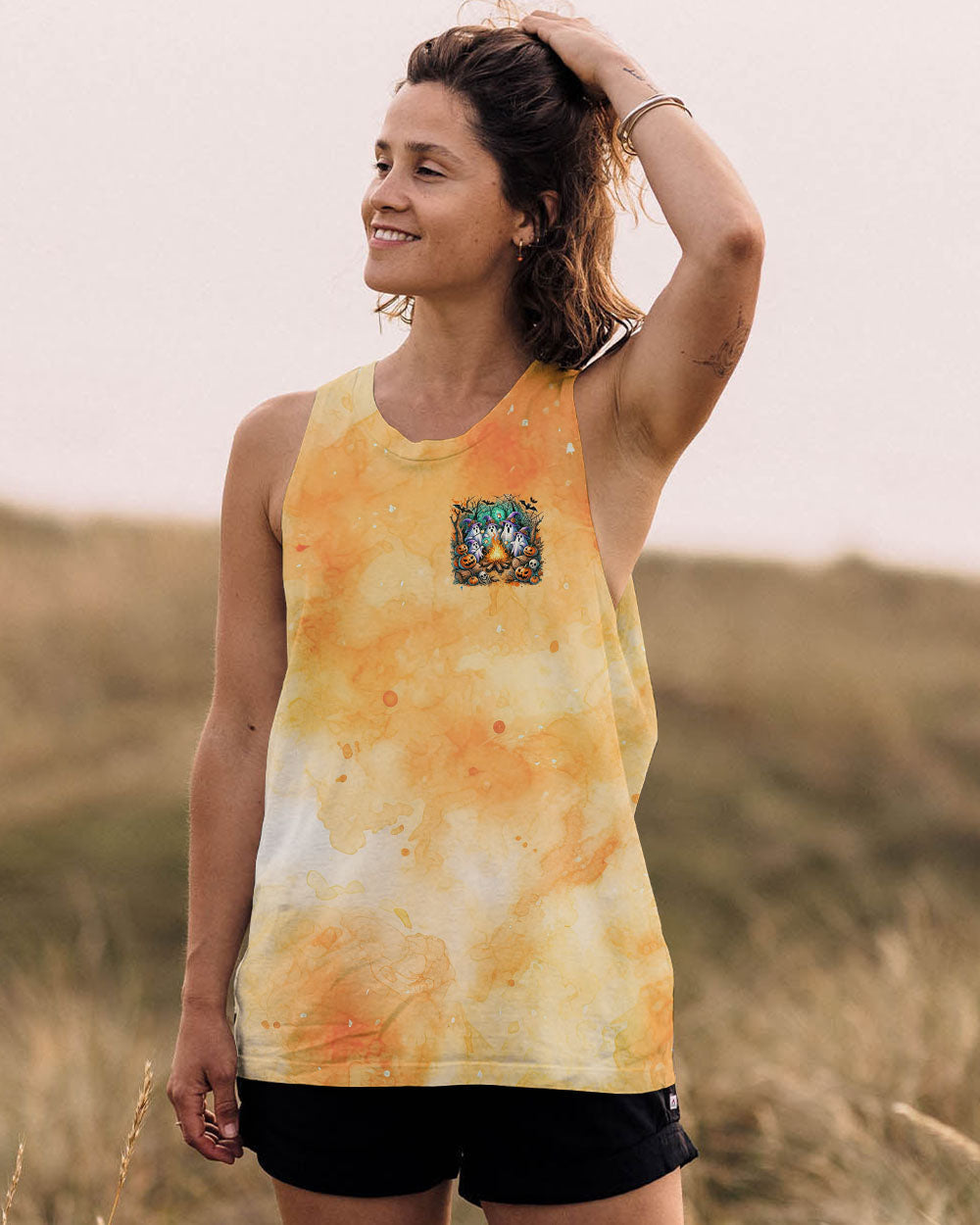 BLISSCORNERS MAKING MEMORIES ONE CAMPFIRE AT A TIME BOOS HALLOWEEN ALL OVER PRINT