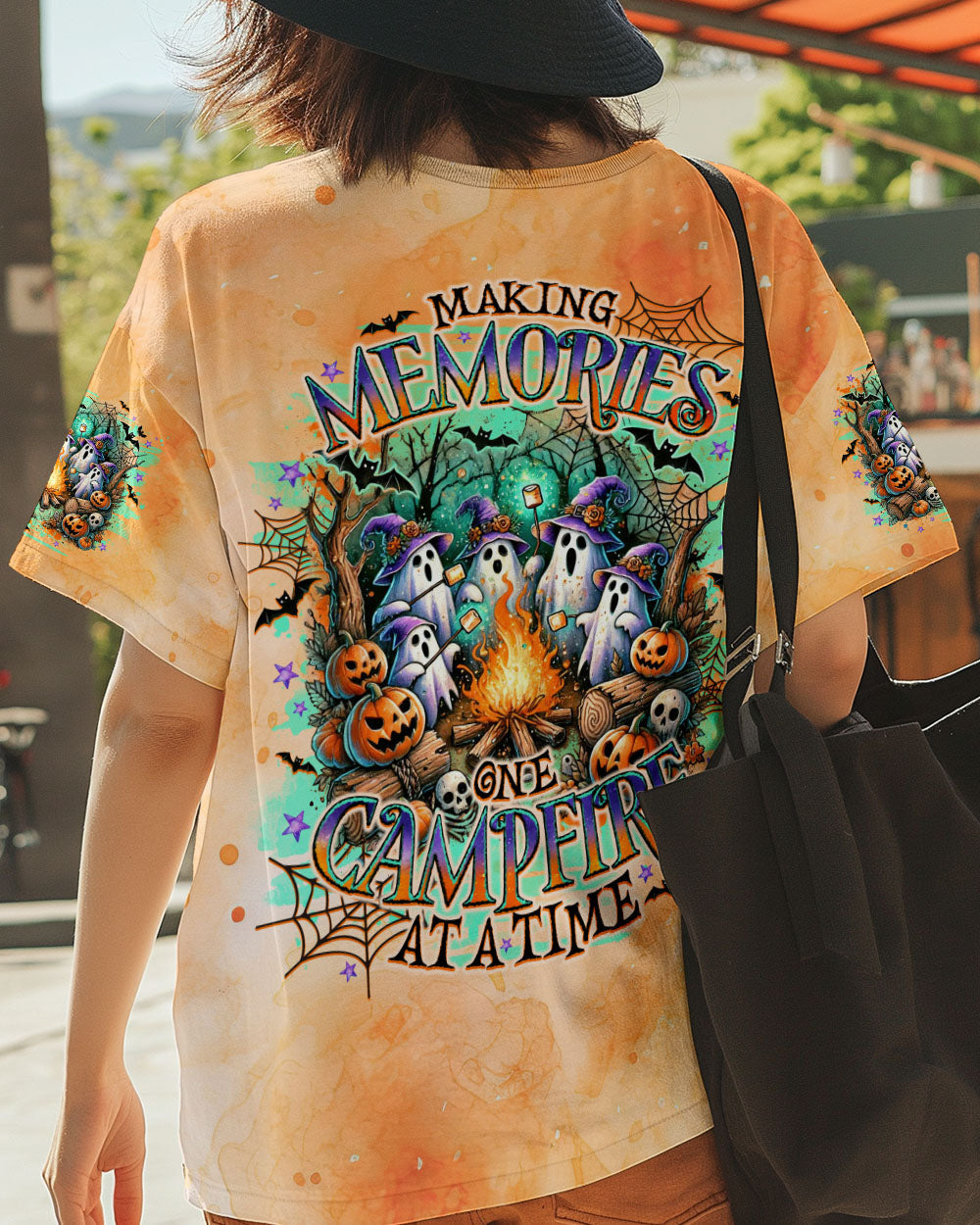 BLISSCORNERS MAKING MEMORIES ONE CAMPFIRE AT A TIME BOOS HALLOWEEN ALL OVER PRINT