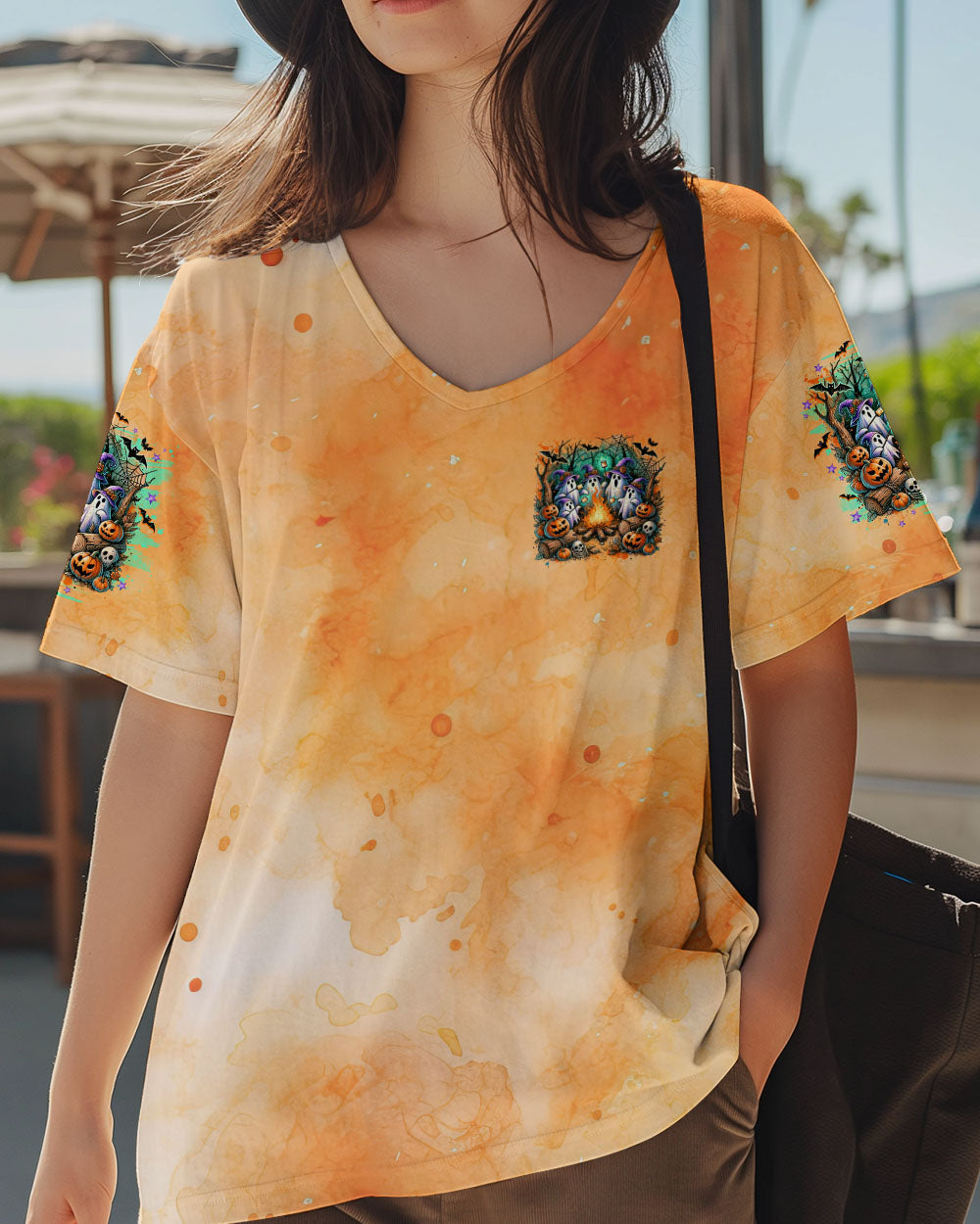 BLISSCORNERS MAKING MEMORIES ONE CAMPFIRE AT A TIME BOOS HALLOWEEN ALL OVER PRINT