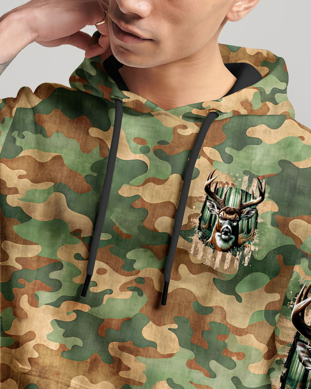 BLISSCORNERS BUCK AROUND AND FIND OUT DEER HUNTING ALL OVER PRINT