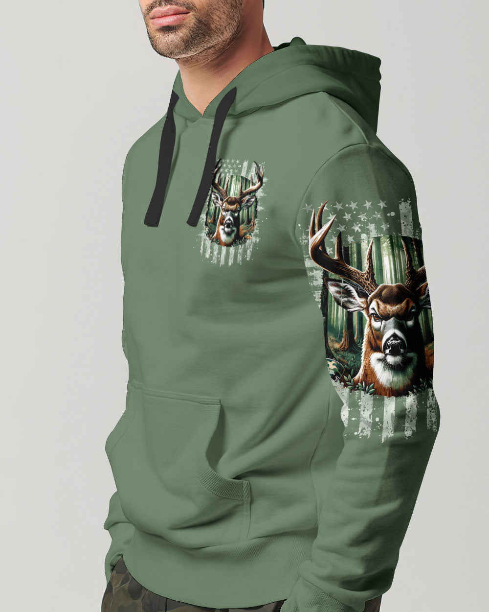 BLISSCORNERS BUCK AROUND AND FIND OUT DEER HUNTING ALL OVER PRINT